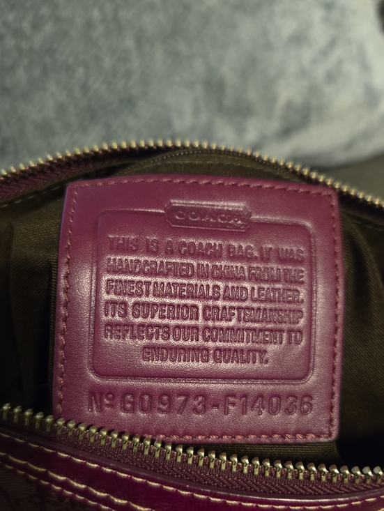 s-l400.jpg Coach Vintage Horse and Carriage Hobo, Plum Color, Patent Leathef Trim.
